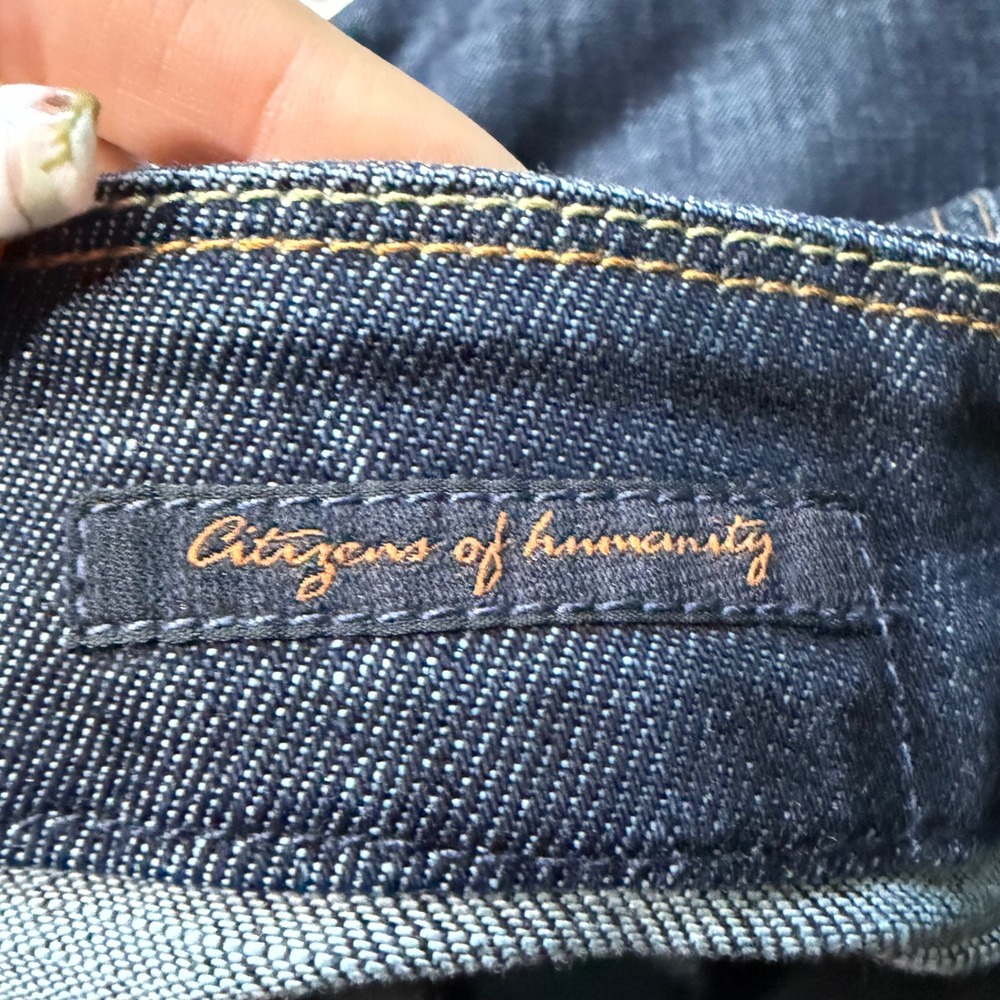 Citizens of Humanity Jorts Dark Wash Denim Bermuda Shorts Size 28 Style 902-085 - Picture 2 of 5